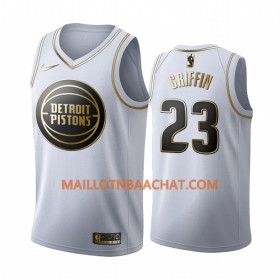 Maillot NBA Detroit Pistons Blake Griffin 23 Nike 2019-20 Blanc Golden Edition Swingman - Homme